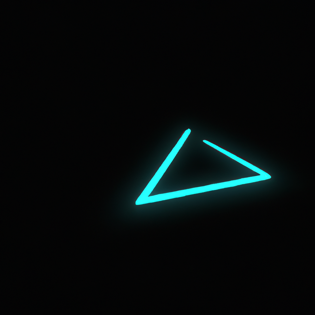 ClearCell logo mark, minimal neon cyan cell shape on dark